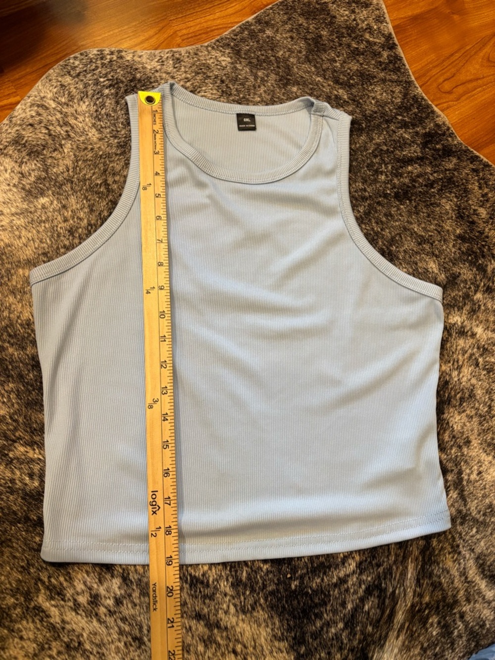 SHEIN Light Blue Maxi Skirt & Tank Top Matching Set, Size 0XL - Picture 10 of 13